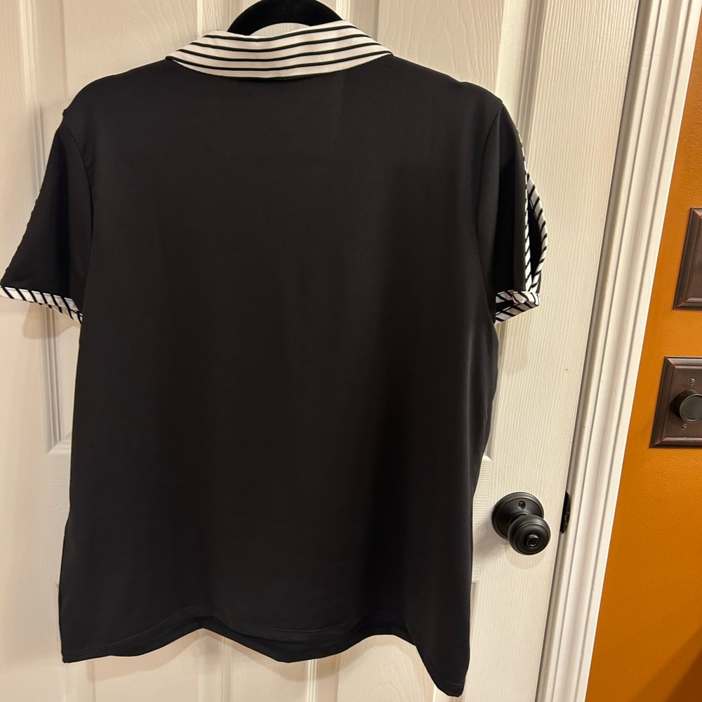 Chico's Black Size XL size 3 Striped Collar top
New without tags - Picture 5 of 7